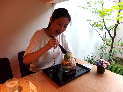 京都OKUの抹茶パフェ