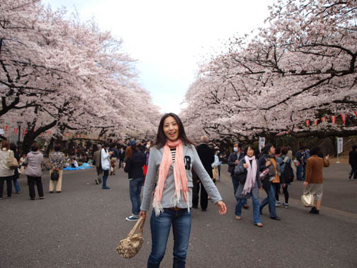 上野公園の桜、2011年4月8日